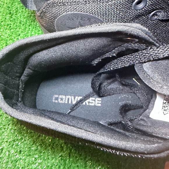 CONVERSE Chuck Taylor Black All Star Street Goth Mid-Top Sneaker Skateboard 8.5 - Picture 9 of 12